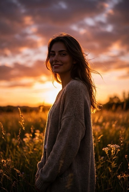 Sunset Meadow Dreamscape